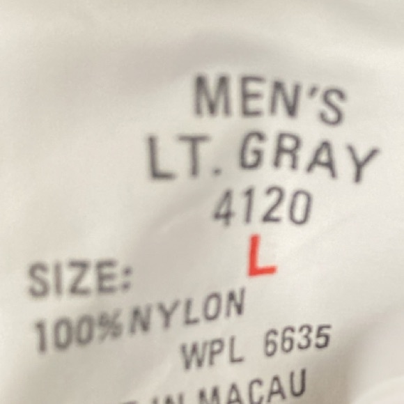 WOOLRICH TRTON Gray Windbreaker Jacket /Mns L - Picture 6 of 8